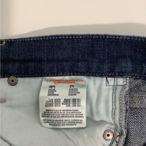 CITIZENS OF HUMANITY, Dani,Cropped Straight Leg Jeans,Made in USA🇺🇸 Size 24 - Picture 8 of 9